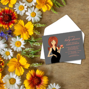 Baby Shower Invitations {Grey}