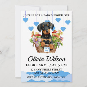 Baby Shower Invitations, Puppy Theme Invitations
