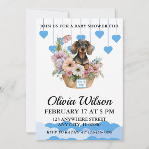 Baby Shower Invitations, Puppy Theme Invitations