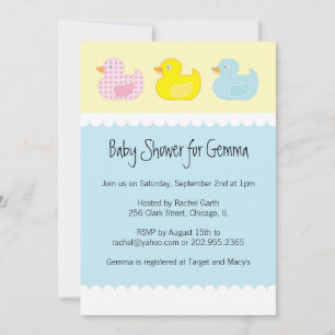 Baby Shower Invitations with Ducks