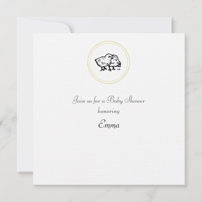 baby shower invite (Front)