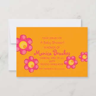 Baby Shower Invite | Baby Flowers II |or