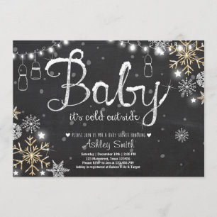 Baby Shower invite Baby it's cold outside