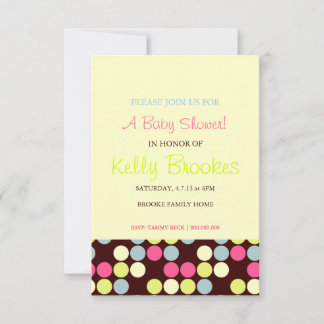 Baby Shower Invite | Dots |owb
