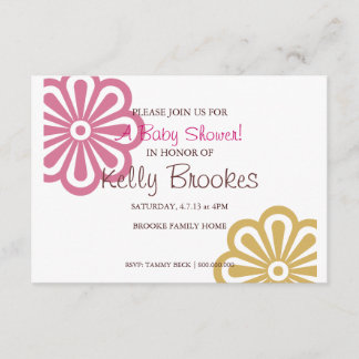 Baby Shower Invite | Flowered I |pnkgo