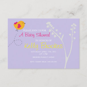 Baby Shower Invite   Love's Bird  lv