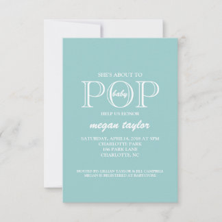 Baby Shower Invite | POP |blu