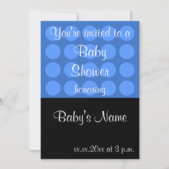 Baby Shower Invite Template - For Male (Front)
