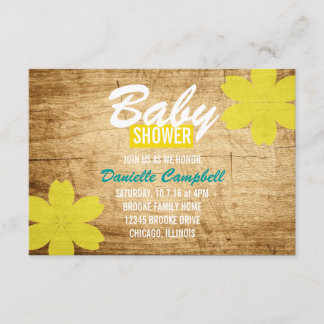 Baby Shower Invite | Wood Shower