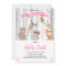 Baby Shower invite Woodland Animals Forest Girl