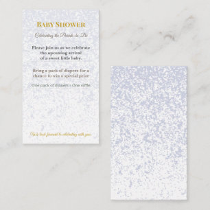 Baby Shower Invite Woodland Diaper Raffle Card