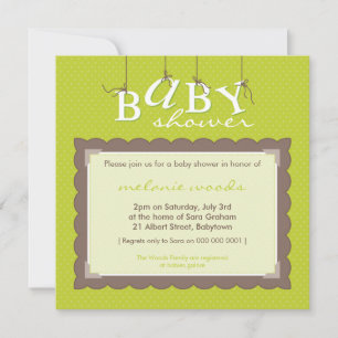 BABY SHOWER INVITES :: baby letters 2SQ