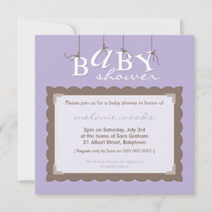 BABY SHOWER INVITES :: baby letters 9SQ