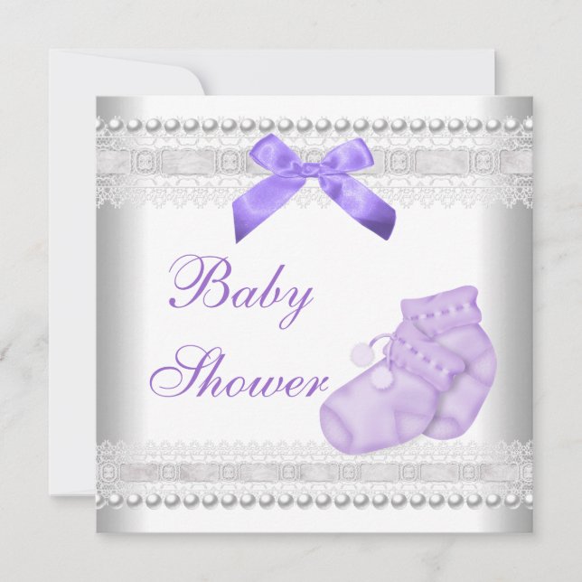 Baby Shower Invites Boys And Girls Cute (Front)