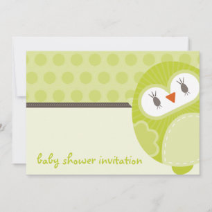 BABY SHOWER INVITES :: dancing owl 2L