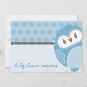BABY SHOWER INVITES :: dancing owl 5L