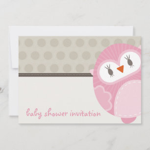 BABY SHOWER INVITES :: dancing owl 7L