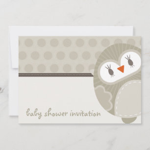 BABY SHOWER INVITES :: dancing owl 9L