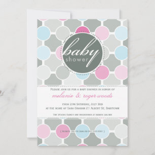 BABY SHOWER INVITES :: fizzy spots 2P