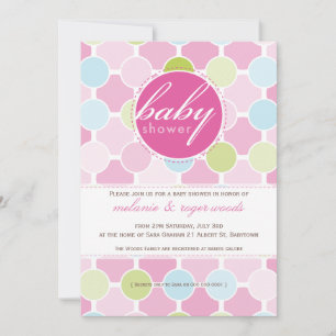 BABY SHOWER INVITES :: fizzy spots 9P