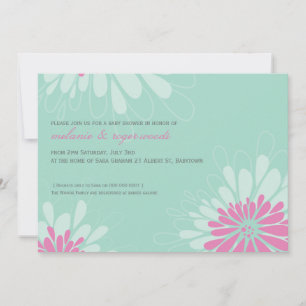 BABY SHOWER INVITES :: modern bloom 1L