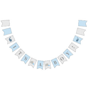 Baby Shower It's A Boy Party Banner Bunting Flags