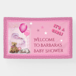 Baby-Shower It's a Girl! Banner