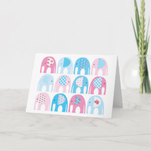 Baby Shower - It's a Girl Greetings Card