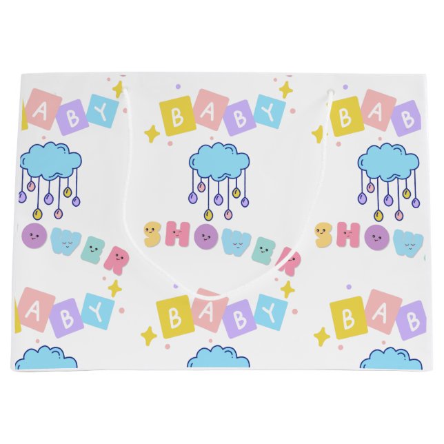 Baby Shower Large Gift Bag (Front)