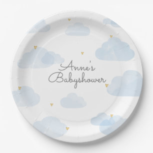 Baby shower lightweight paper board plate