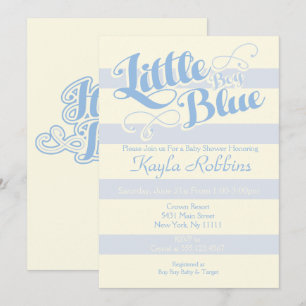 Baby Shower, Little Boy Blue Invitations