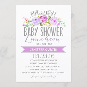 Baby Shower Luncheon   Baby Shower Invitation