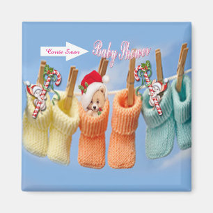 Baby shower magnet