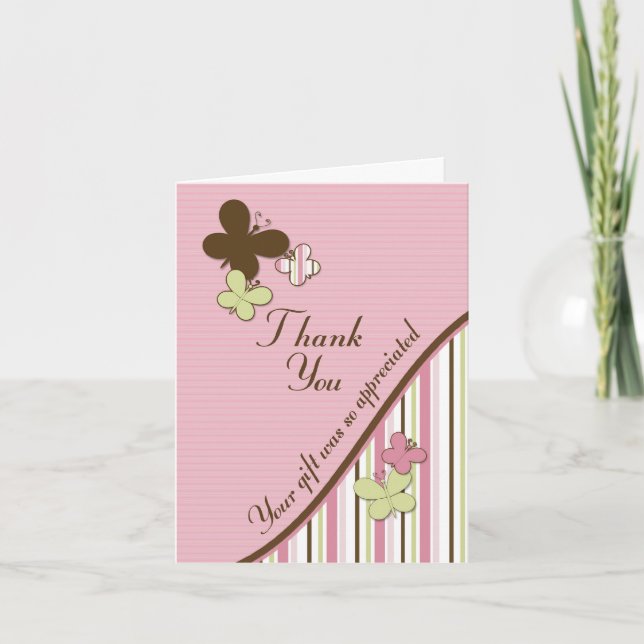 Baby Shower Matching Thank You Card (Front)