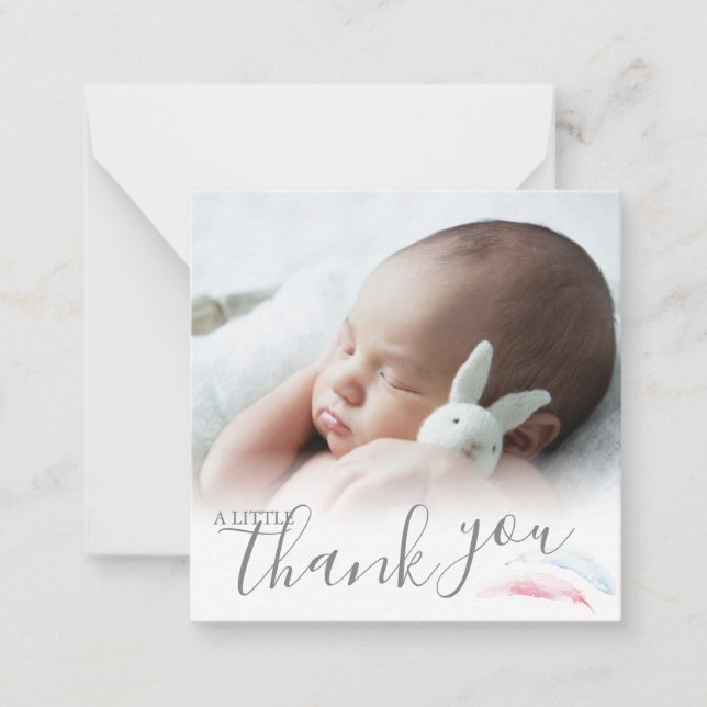 Baby Shower Mini Thank You Card (Front)