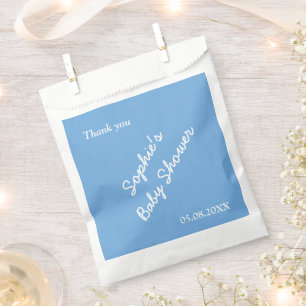 Baby Shower Minimalist Blue Favour Bags