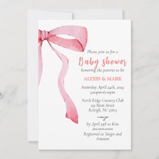 Baby Shower Minimalist Invitation 