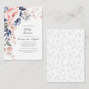 Baby Shower Modern Floral Card