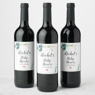 Baby Shower Mom to Be Baby Girl Boy Shower Wine Label