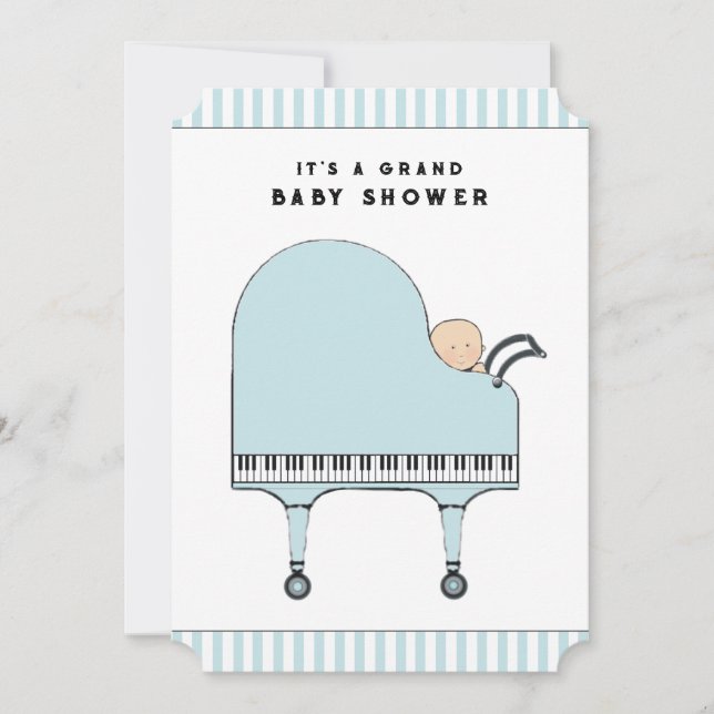 Baby Shower Music Themed Invitations (Front)