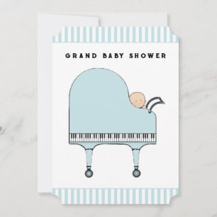 Baby Shower Music Themed Invitations