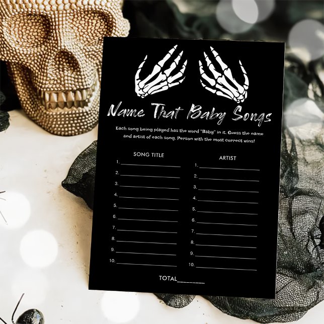 Baby Shower Name That Baby Songs Game Card (Creator Uploaded)