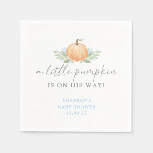 Baby Shower Napkin   A Little Pumpkin