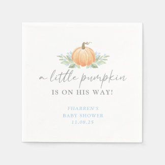 Baby Shower Napkin | A Little Pumpkin