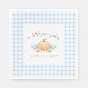 Baby Shower Napkins A Little Pumpkin