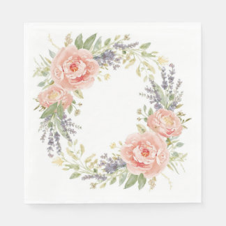 Baby Shower Napkins – Watercolor Floral Baby