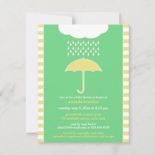 Baby Shower Neutral Green Invitation