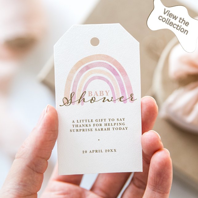 Baby Shower Neutral Rainbow Gift Tags (Creator Uploaded)