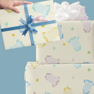 Baby shower newborn nursery gift wrapping paper