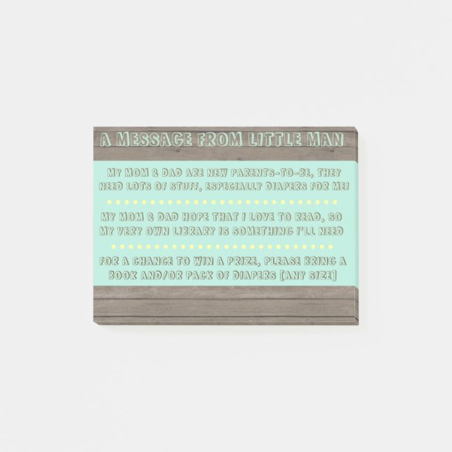 Baby Shower Note (Front)